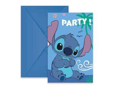 6PK STITCH INVITATIONS