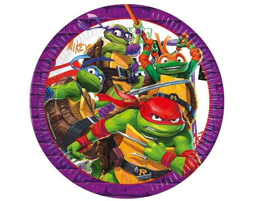 8PK 23cm TEENAGE MUTANT NINJA TURTLES PAPER PLATES