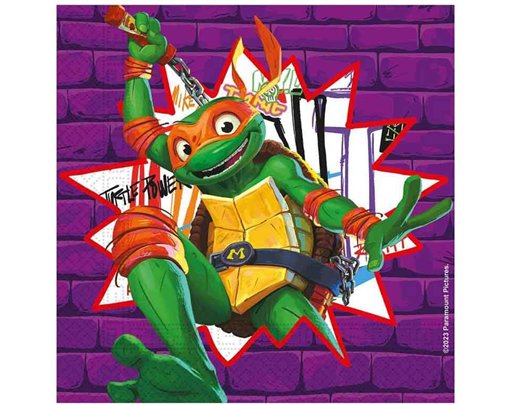 20PK TEENAGE MUTANT NINJA TURTLES NAPKINS
