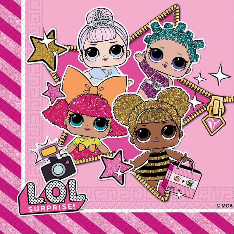 (20) LOL GLITTERATI L/NAPKINS