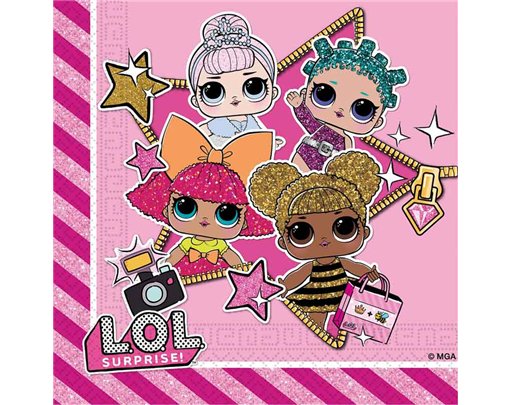(20) LOL GLITTERATI L/NAPKINS