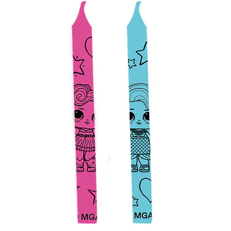 12PK LOL GLITTERATI BIRTHDAY CANDLES