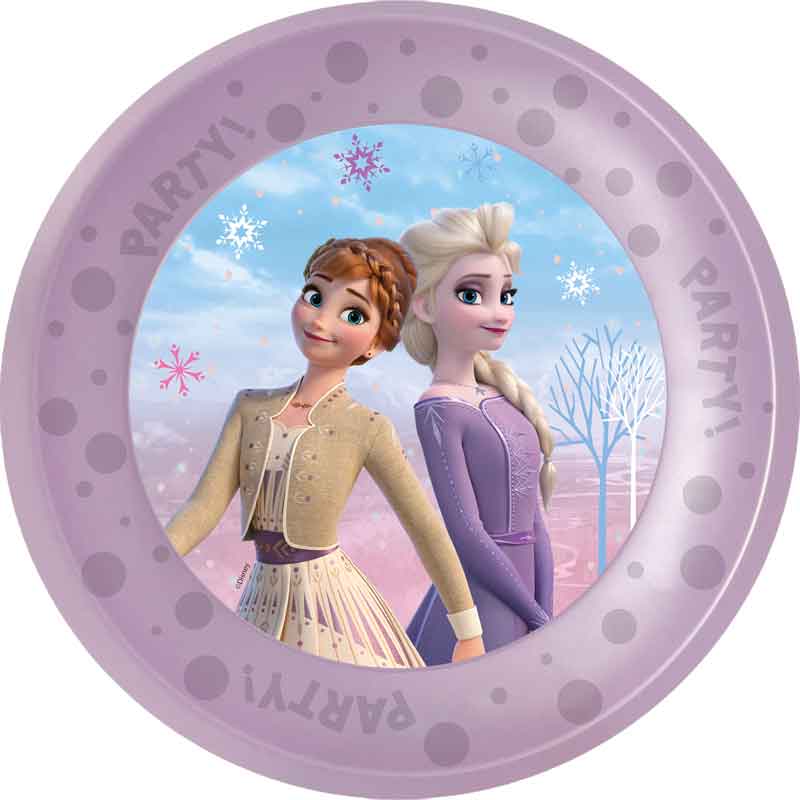 4PK 21cm FROZEN II WIND SPIRIT REUSABLE PLATES