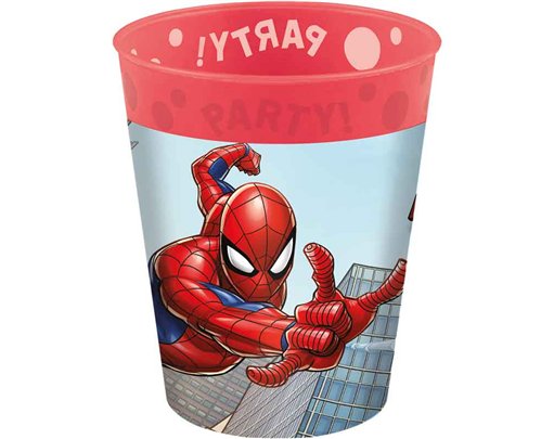 4PK 250ml SPIDERMAN CRIME FIGHTER REUSEABLE CUPS