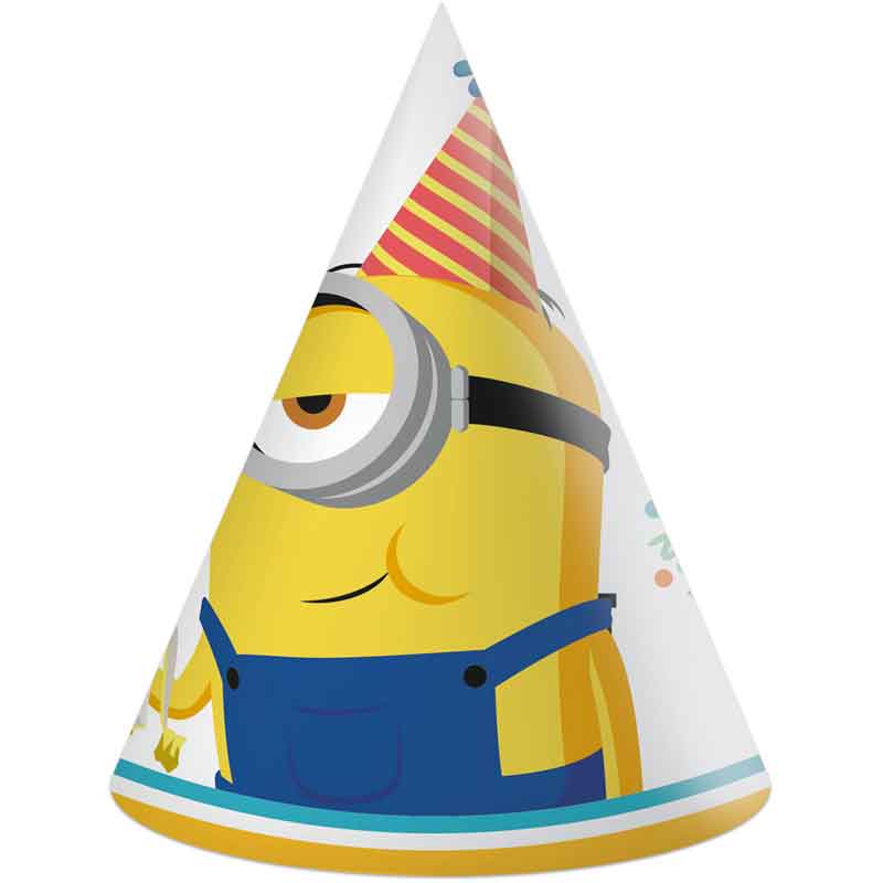 6PK MINONS THE RISE OF GRU PAPER HATS