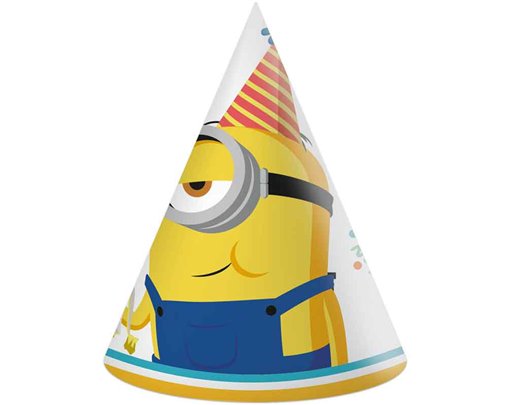 6PK MINONS THE RISE OF GRU PAPER HATS