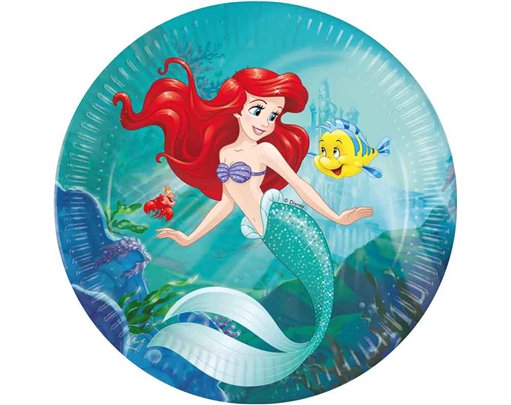 8PK 23cm ARIEL CURIOUS PAPER PLATES