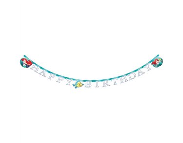ARIEL CURIOUS "HAPPY BIRTHDAY" BANNER