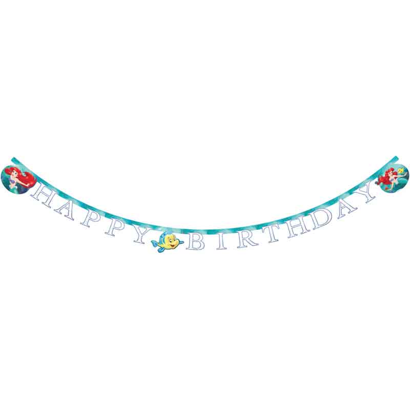 ARIEL CURIOUS "HAPPY BIRTHDAY" BANNER