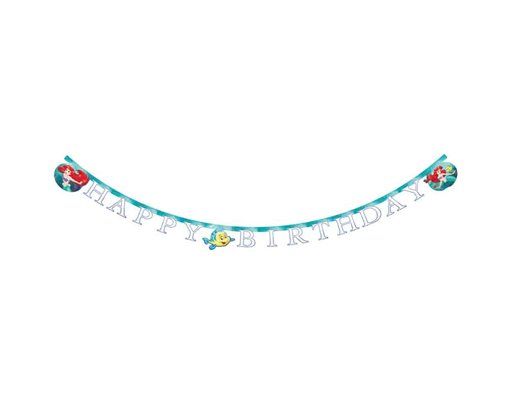 ARIEL CURIOUS "HAPPY BIRTHDAY" BANNER