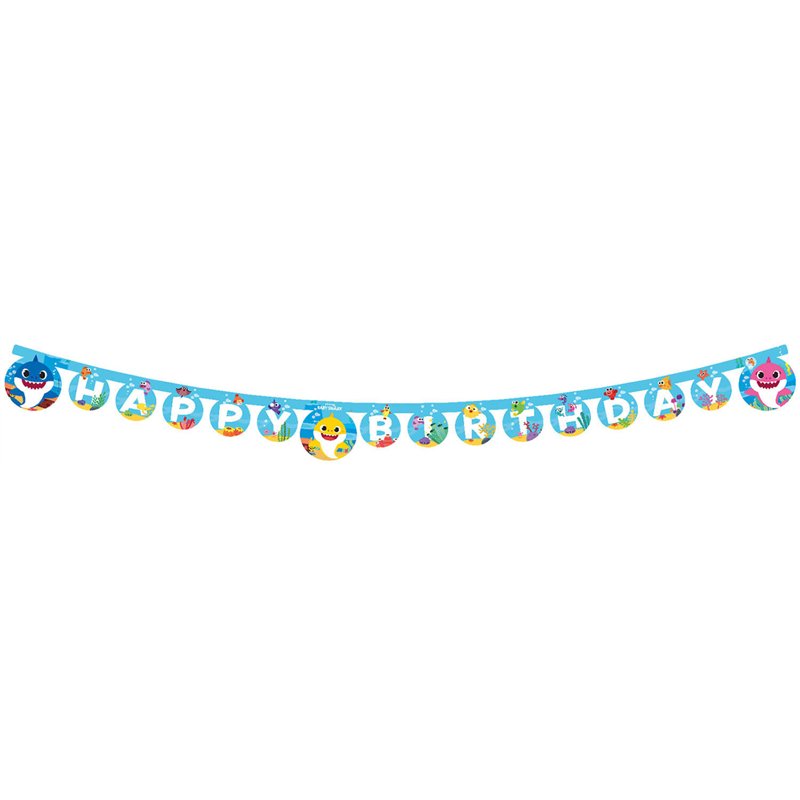 BABY SHARK "HAPPY BIRTHDAY" PAPER BANNER