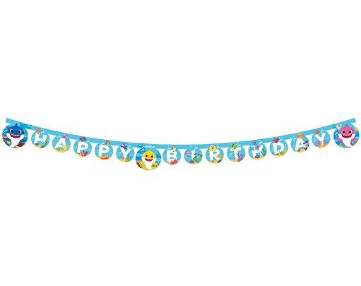 BABY SHARK "HAPPY BIRTHDAY" PAPER BANNER