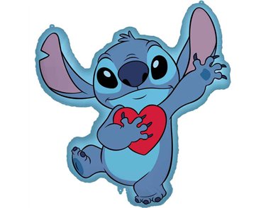 STITCH WITH HEART SHAPED FOIL BALLOON