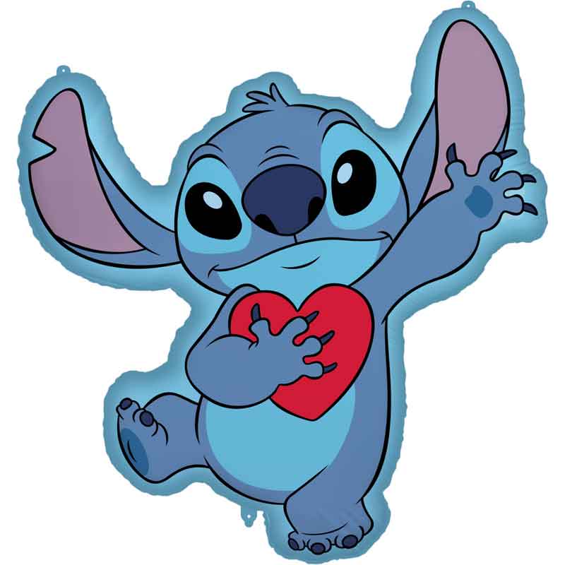 STITCH WITH HEART SHAPED FOIL BALLOON