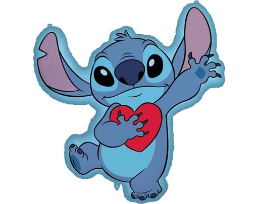 STITCH WITH HEART SHAPED FOIL BALLOON