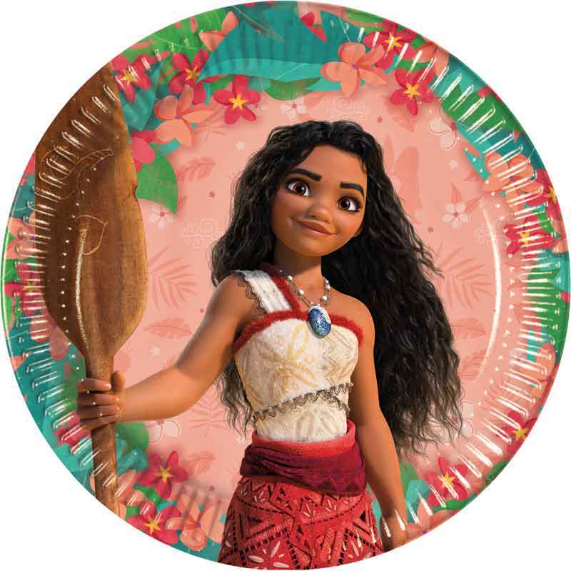 8PK 23cm MOANA II SAILING SPIRIT PAPER PLATES