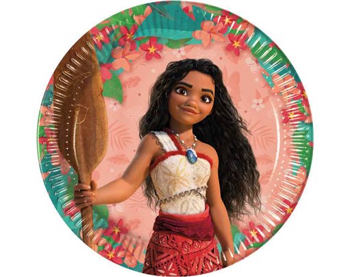 8PK 23cm MOANA II SAILING SPIRIT PAPER PLATES