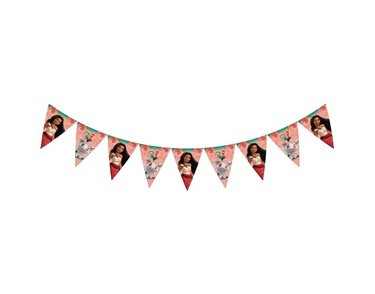 MOANA II SAILING SPIRIT PAPER TRIANGLE FLAG BANNER