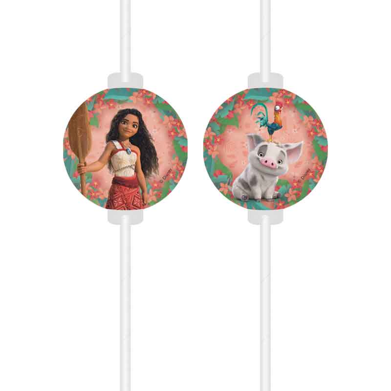 4PK MOANA II SAILING SPIRIT PAPER DRINKING STRAWS