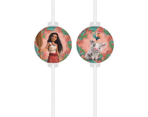 4PK MOANA II SAILING SPIRIT PAPER DRINKING STRAWS