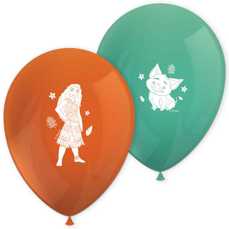 8PK MOANA II SAILING SPIRIT LATEX BALLOONS