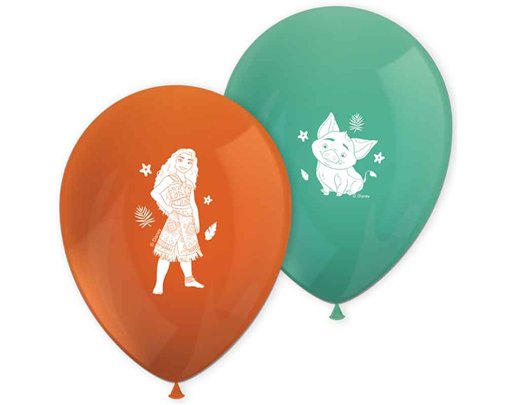 8PK MOANA II SAILING SPIRIT LATEX BALLOONS