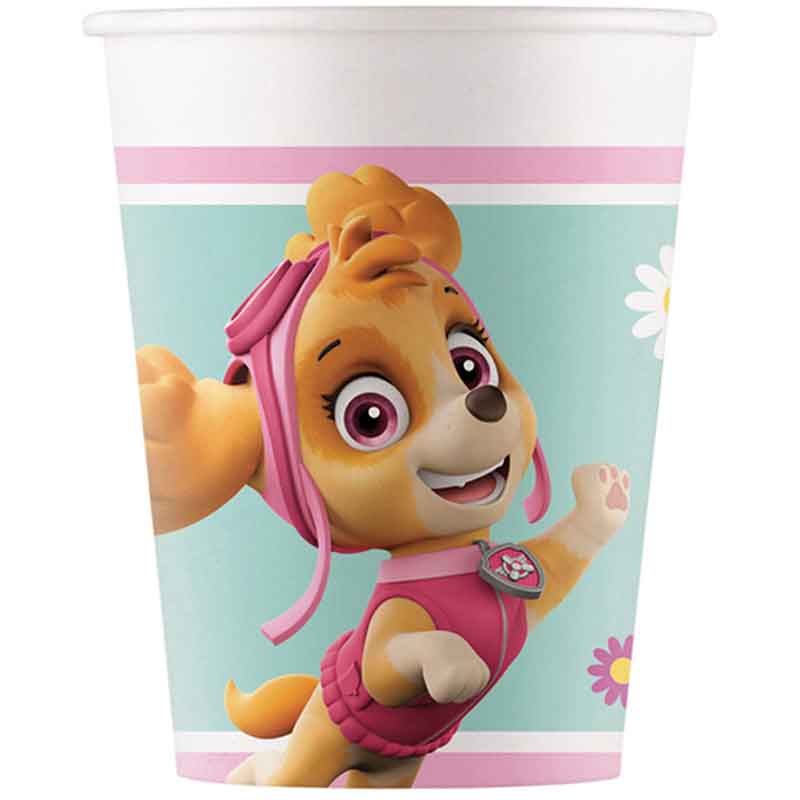 8PK PAW PATROL SKYE PAPER CUPS