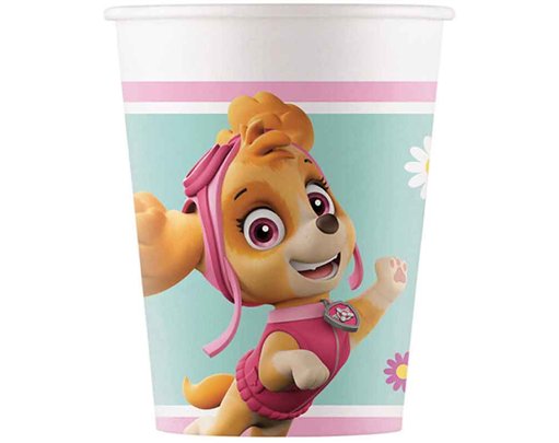 8PK PAW PATROL SKYE PAPER CUPS