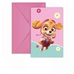 6PK PAW PATROL SKYE INVITATIONS
