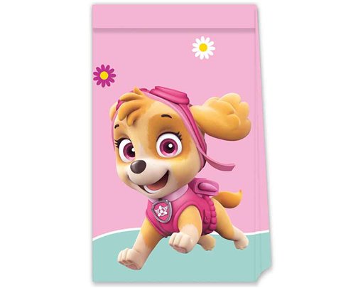 4PK PAW PATROL SKYE PAPER PARTY BAGS