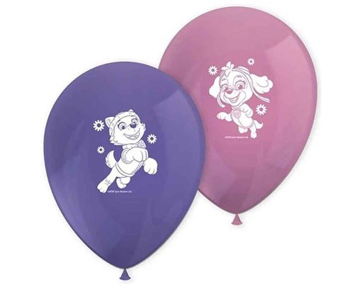 8PK PAW PATROL SKYE PRINTED BALLOONS