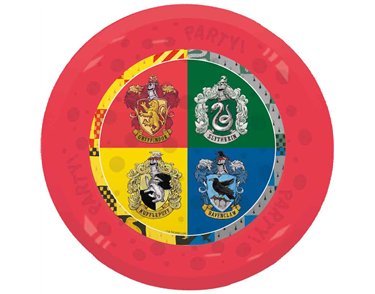4PK 21cm HARRY POTTER HOGWARTS HOUSES REUSABLE PLATES