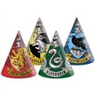 6PK HARRY POTTER HOGWARTS HOUSES PAPER HATS