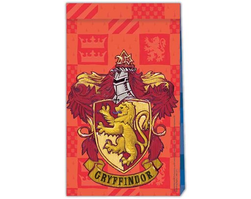 4PK HARRY POTTER HOGWARTS HOUSES PAPER PARTY BAGS