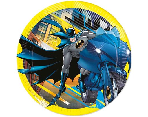 8PK 23cm BATMAN ROGUE RAGE PAPER PLATES