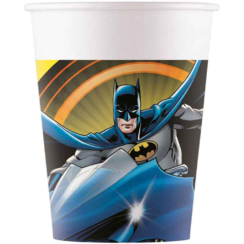 8PK 200ml BATMAN ROGUE RAGE PAPER CUPS