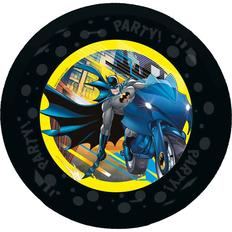 4PK 21cm BATMAN ROGUE RAGE PARTY REUSABLE PLATES