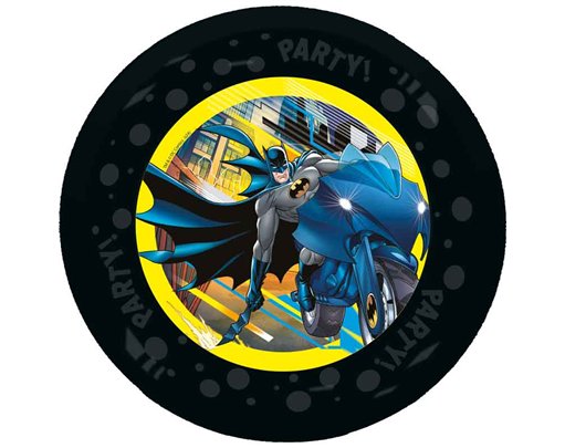 4PK 21cm BATMAN ROGUE RAGE PARTY REUSABLE PLATES