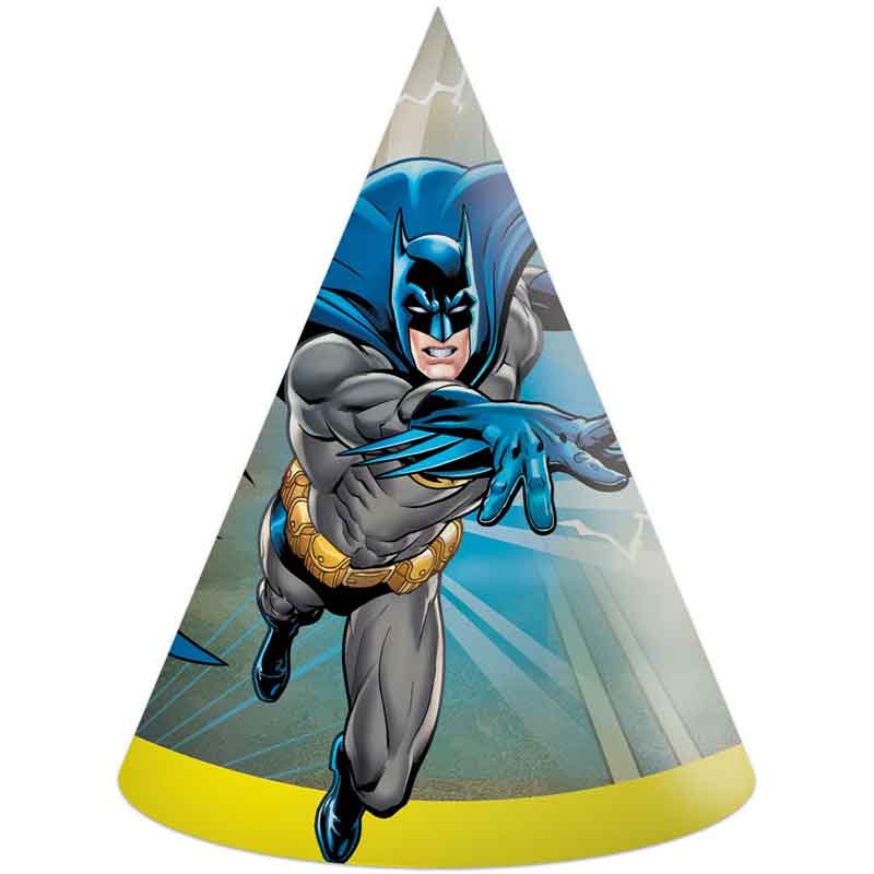 6PK BATMAN ROGUE RAGE PAPER HATS