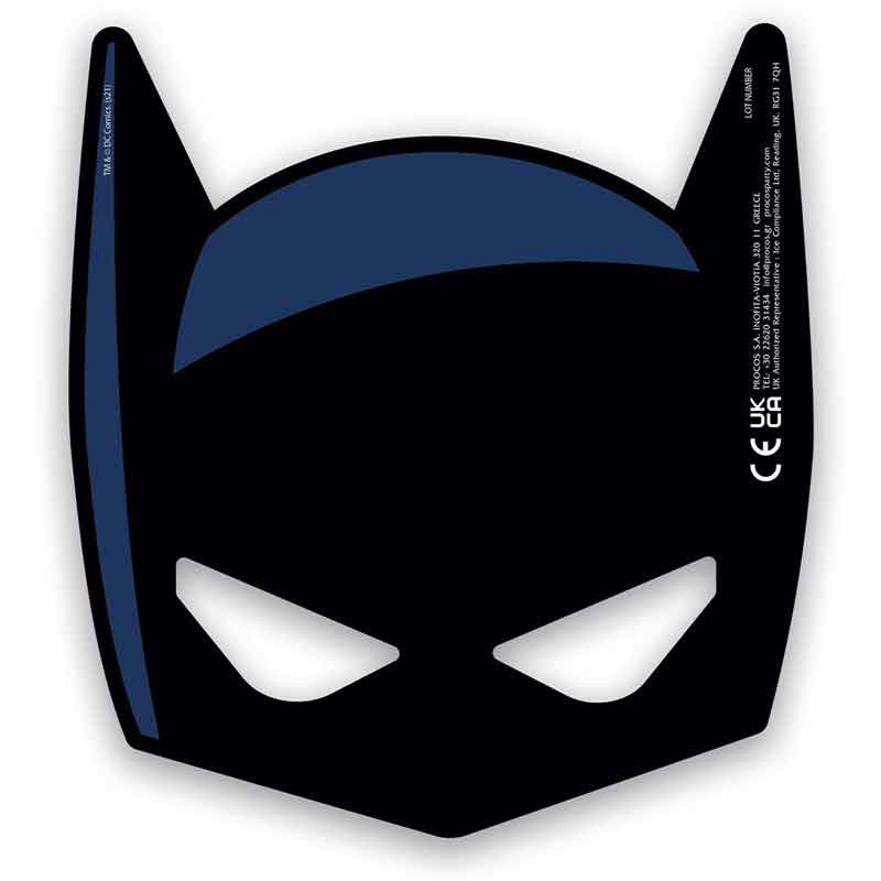 6PK BATMAN ROGUE RAGE DIE-CUT PAPER MASKS