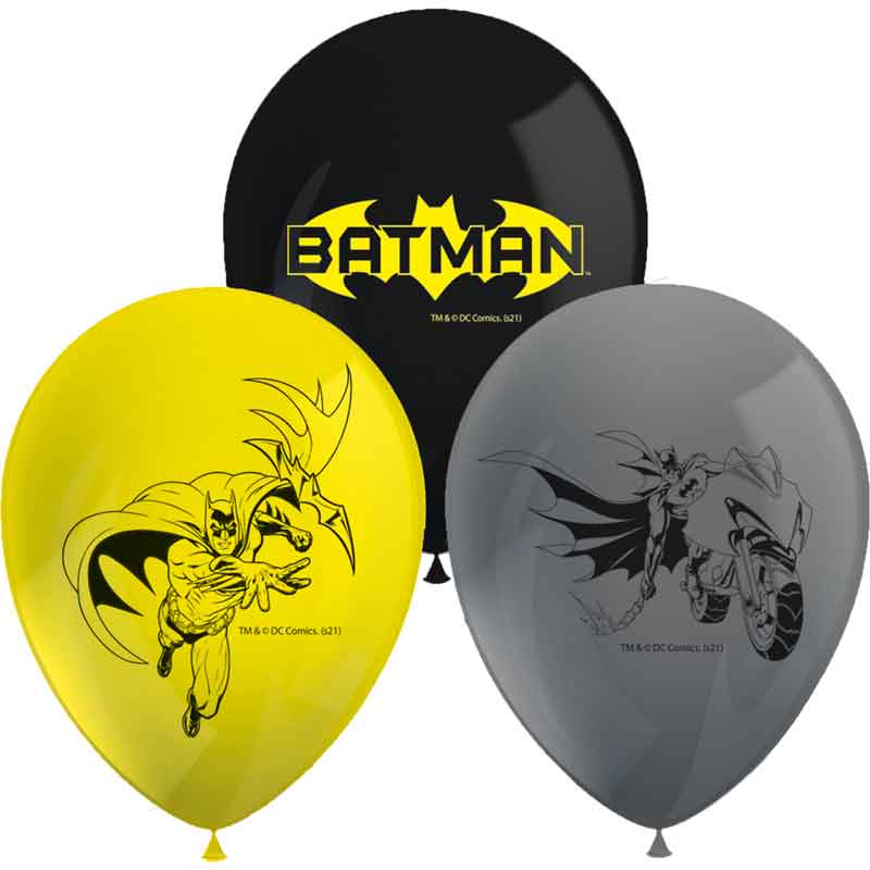 8PK BATMAN ROGUE RAGE BALLOONS