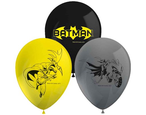 8PK BATMAN ROGUE RAGE BALLOONS