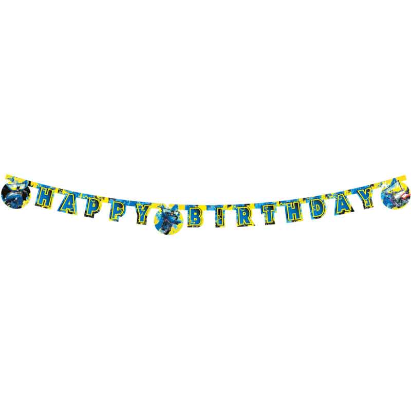 BATMAN ROGUE RAGE "HAPPY BIRTHDAY" PAPER BANNER