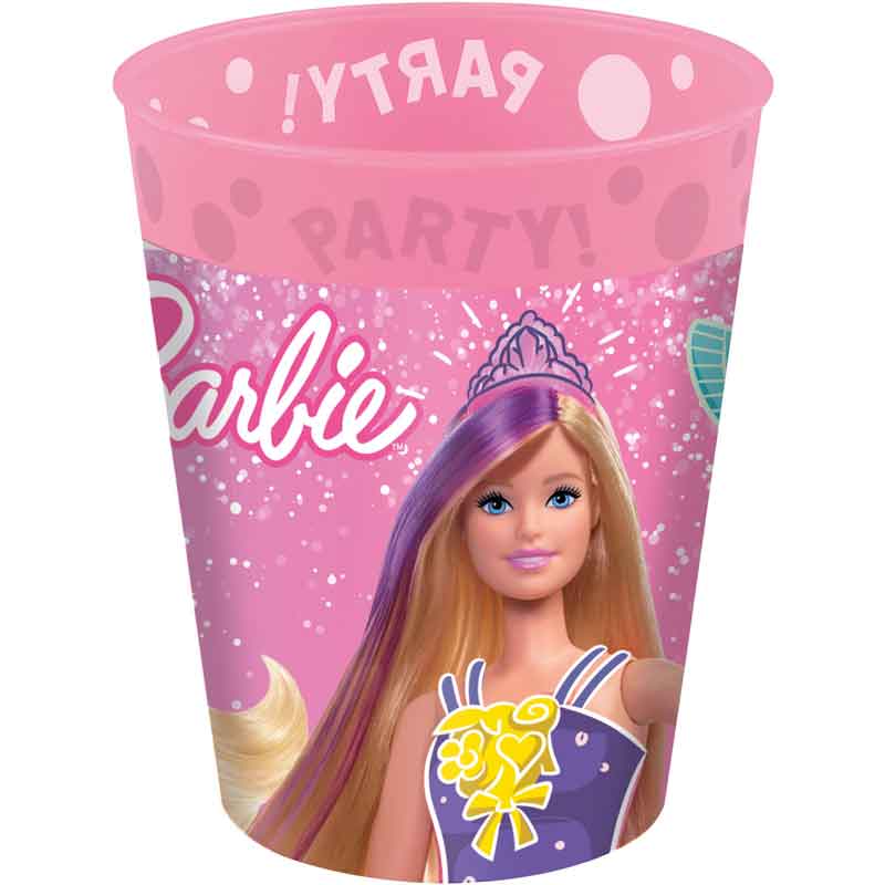 4PK 250ml BARBIE FANTASY PARTY REUSABLE CUPS