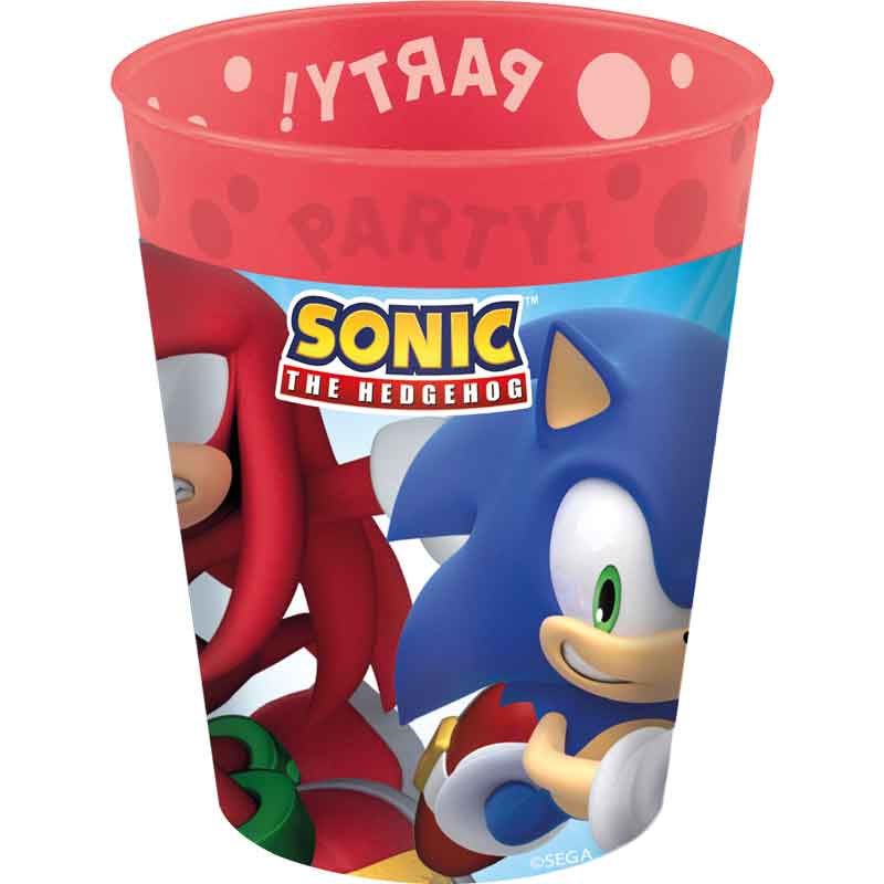 4PK 250ml SONIC SPEED PARTY REUSABLE CUPS
