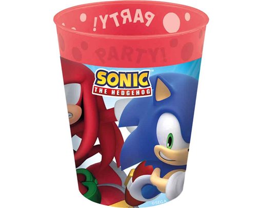 4PK 250ml SONIC SPEED PARTY REUSABLE CUPS