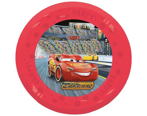 4PK 21cm CARS  PARTY REUSABLE PLATES