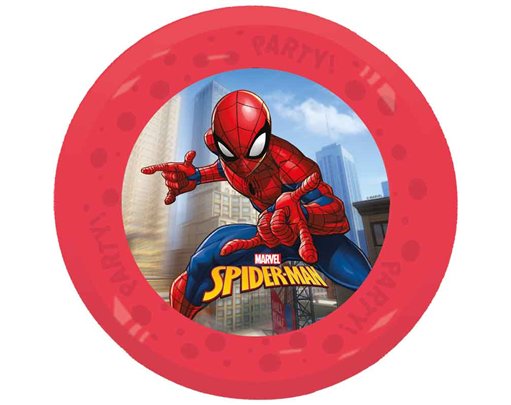 4PK 21cm SPIDER-MAN CRIME FIGHTER PARTY REUSABLE PLATES