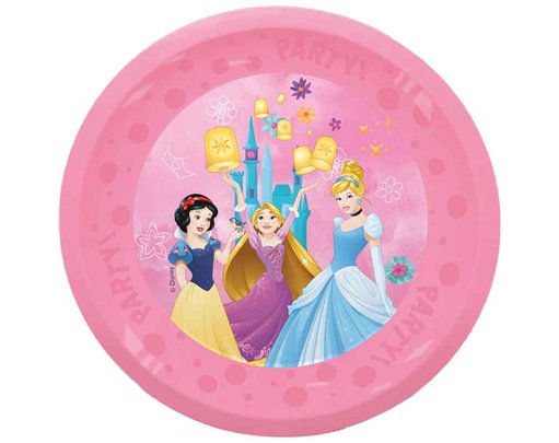 4PK 21cm PRINCESS LIVE YOUR STORY PARTY REUSABLE PLATES