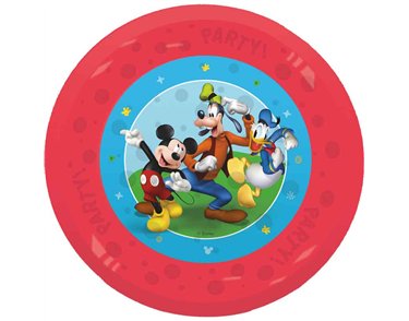 4PK 21cm MICKEY ROCK THE HOUSE PARTY REUSABLE PLATES